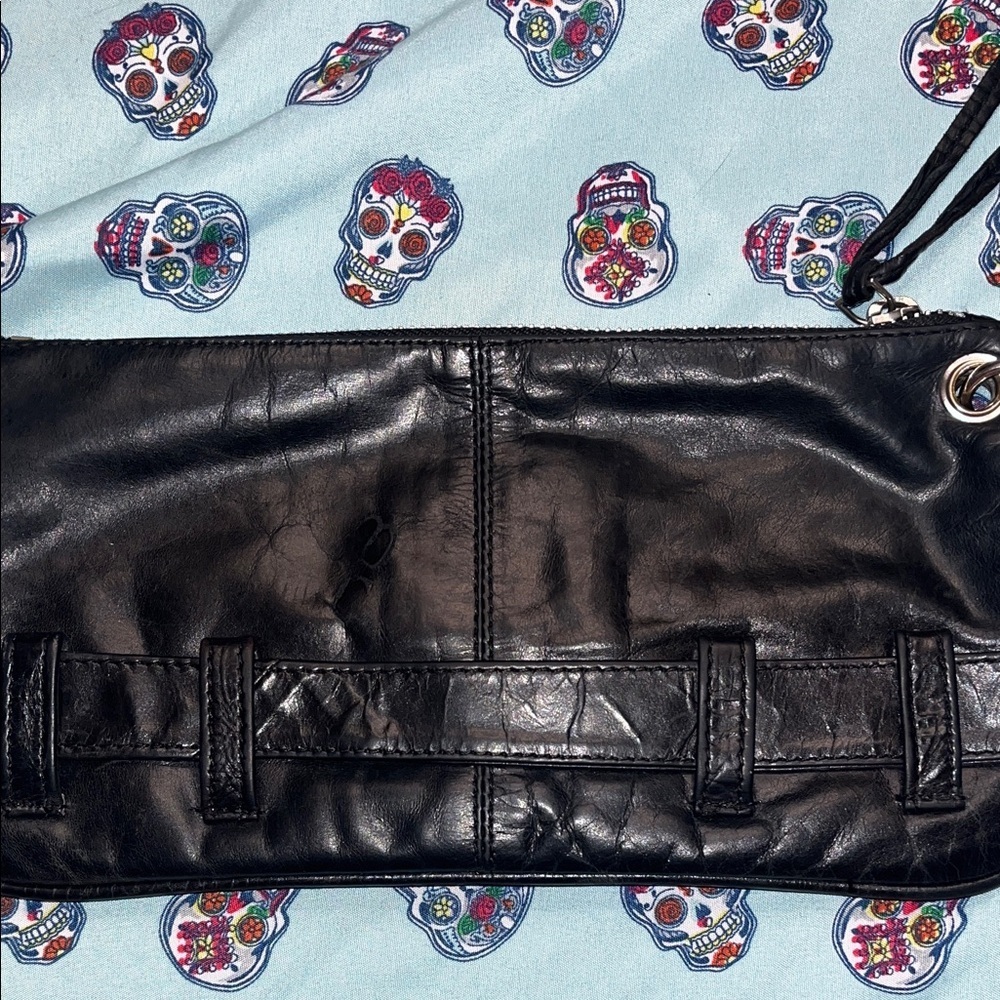 Latico Black Leather Wristlet - Picture 5 of 8